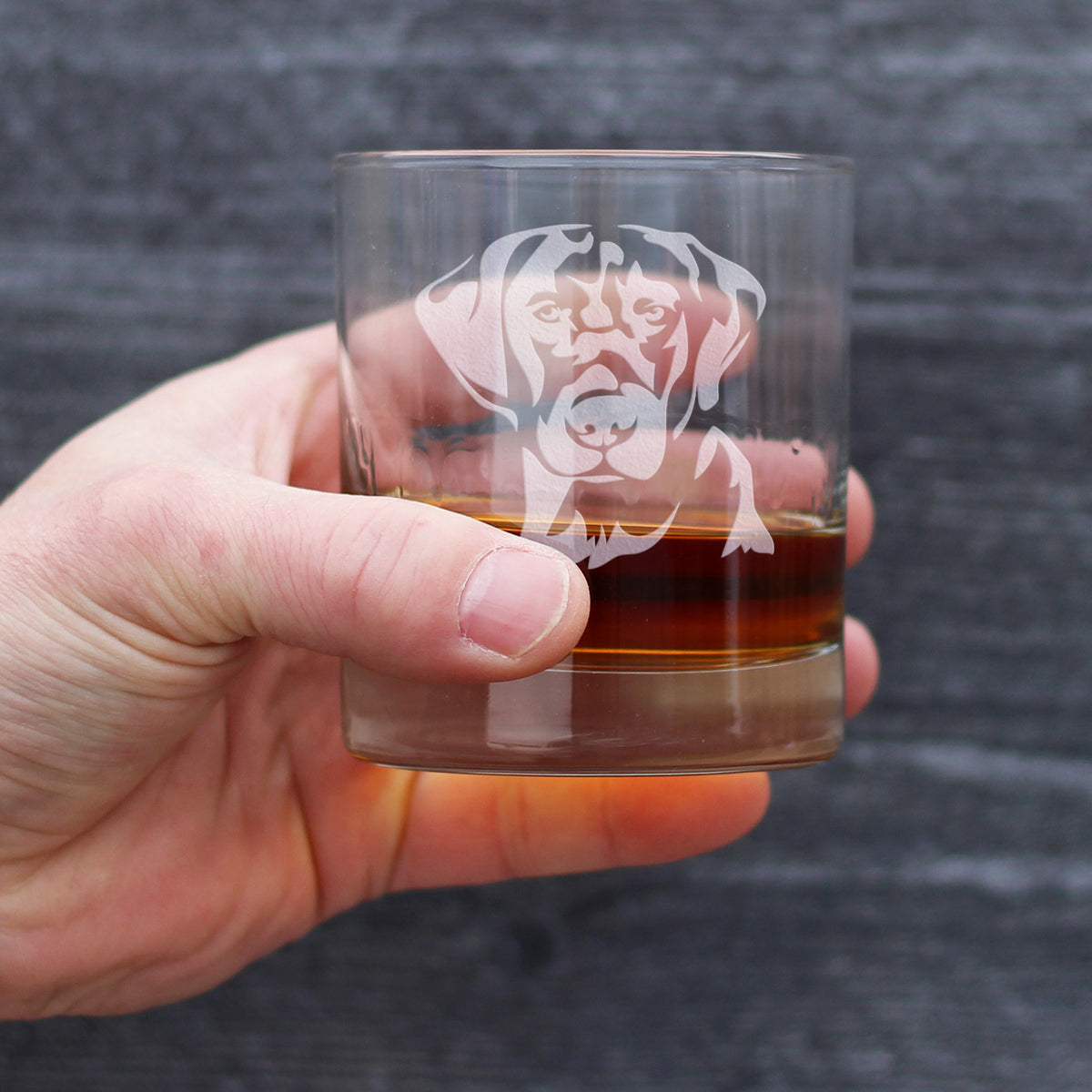Black Lab Face - Whiskey Rocks Glass for Men &amp; Women - Labrador Retriever Gifts - Fun Whisky Drinking Tumbler Decor