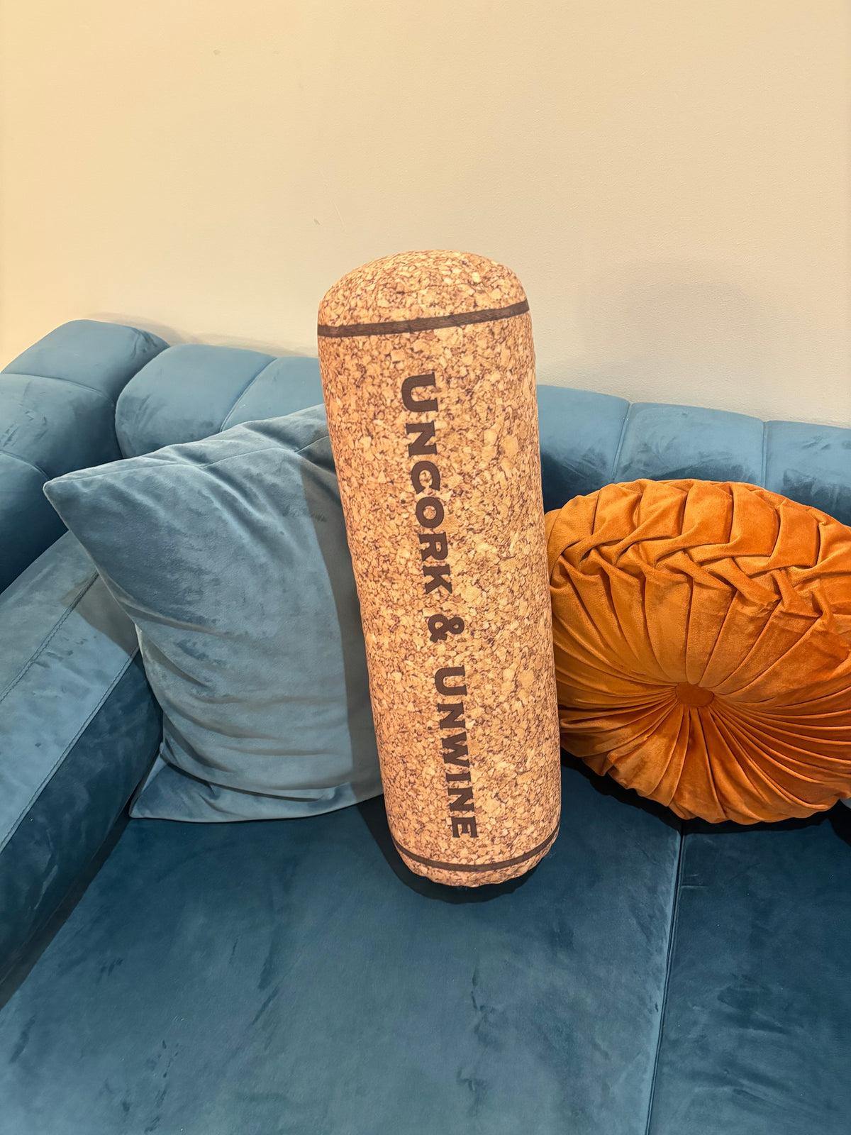 Uncork & Unwine Wine Cork Pillow