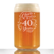 Cheers to Years - Anniversary Party Cups & Decor - Engraved Glasses & Color Ceramic Coffee Mugs