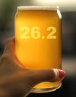 26.2 Marathon Beer Can Pint Glass - Gifts for Marathon Runners - 16 oz Glasses