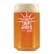 America 250 Statue of Liberty Profile Engraved Beer Can Glass America250 Official for 250th Anniversary of the USA Beer Can Shaped Pint Glass - 16oz