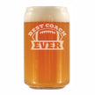 Coach Gifts for Football Coaches - Engraved Beer Can Glass - Best Coach Ever - Beer Can Shaped Pint Glass - 16oz