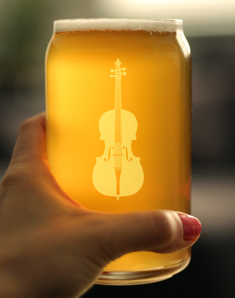 Cello - Beer Can Pint Glass - Orchestra Gifts for Cellists - 16 oz Glasses