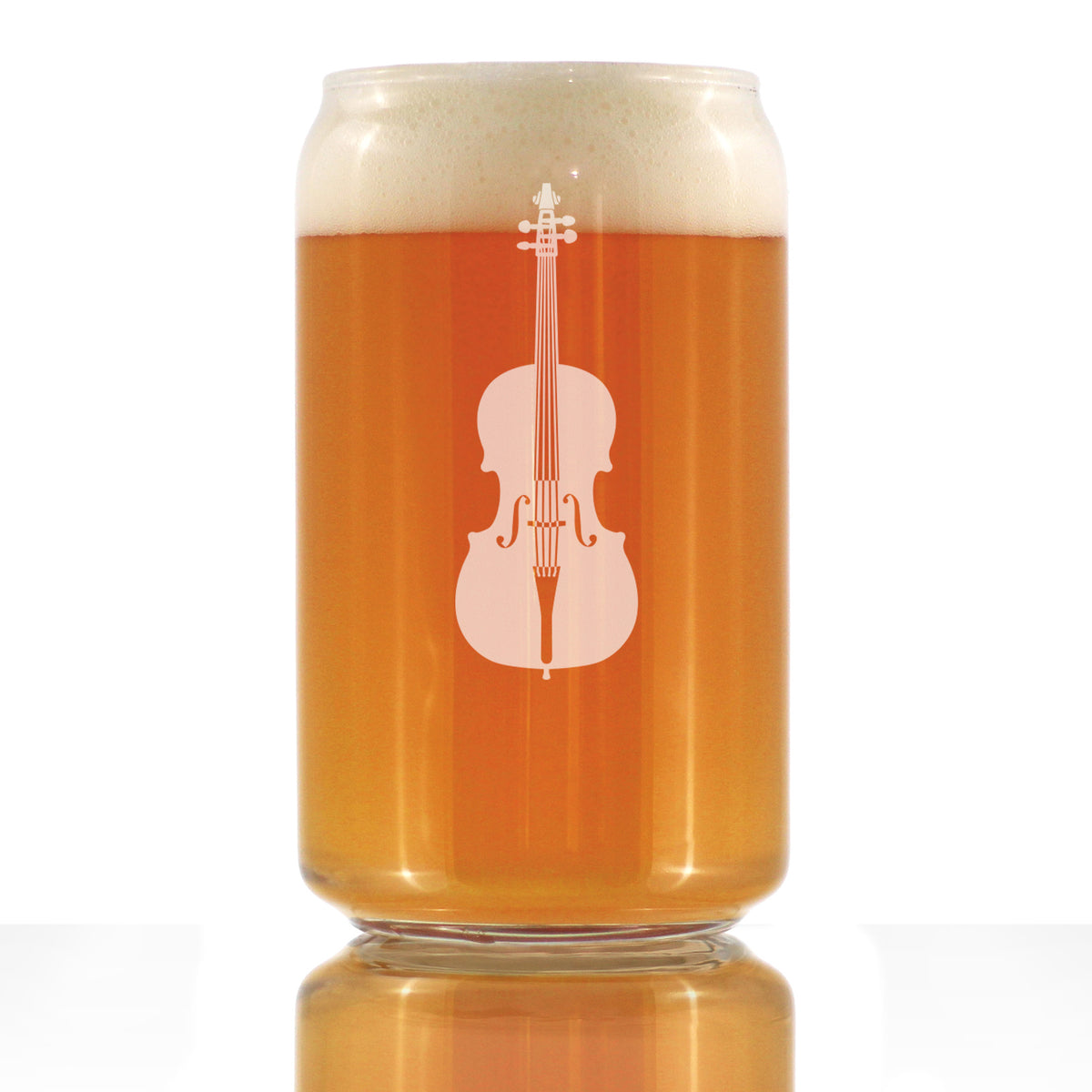 Cello - Beer Can Pint Glass - Orchestra Gifts for Cellists - 16 oz Glasses