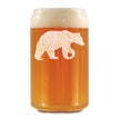Bear Engraved Beer Can Glass - Multi-Layer Engraving - 16 oz