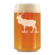 Elk Engraved Beer Can Glass - Multi-Layer Engraving - 16 oz