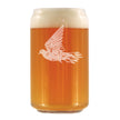 Dove - Engraved Beer Can Glass Birds Decor, Accessories and Bird Themed Gifts for Bird Lovers Beer Can Shaped Pint Glass - 16oz
