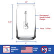 Electric Bass Beer Can Pint Glass - Music Gifts for Bass Players, Teachers and Musical Accessories for Musicians that Play Bass Guitar - 16 Oz Glasses