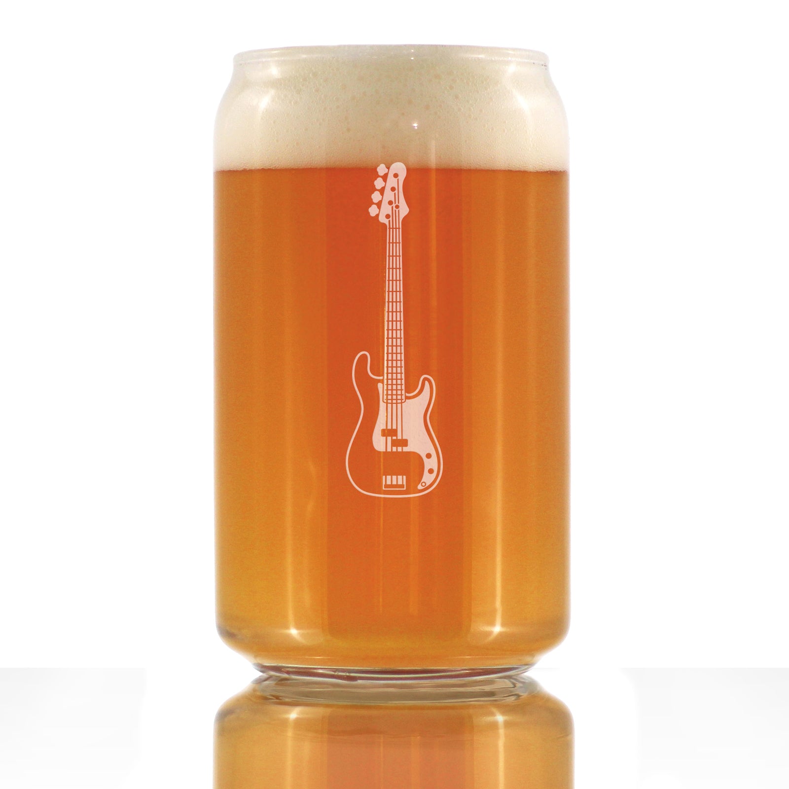 Electric Bass Beer Can Pint Glass - Music Gifts for Bass Players, Teac -  bevvee