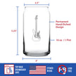 Electric Guitar Beer Can Pint Glass - Music Gifts for Guitar Players, Teachers and Musical Accessories for Musicians that Play Guitar - 16 Oz Glasses
