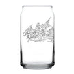 Freedom 250 Washington Crossing the Delaware Engraved Beer Can Glass - 16oz Official USA 250th Anniversary Merch