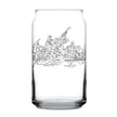 Freedom 250 Washington Crossing the Delaware Engraved Beer Can Glass - 16oz Official USA 250th Anniversary Merch
