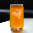 Freedom 250 Bald Eagle Engraved Beer Can Glass - 16oz Official USA 250th Anniversary Merch