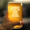 Freedom 250 Liberty Bell Engraved Beer Can Pint Glass – 16oz Official USA 250th Anniversary Merch