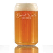 Great Uncle Est 2024 - Beer Can Pint Glass Gift for First Time Great Uncles - Decorative 16 Oz Glasses