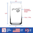 Fortylicious - Beer Can Pint Glass - Funny 40th Birthday Gifts for Women Turning 40 - 16 oz Glasses