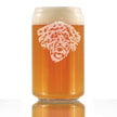 Labradoodle Face - Beer Can Pint Glass - Labradoodle Gifts for Dog Lovers Women & Men - 16 oz Glasses
