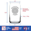 Mahjong Vibes - Engraved Beer Can Glass - 16 oz