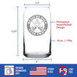 Measure Once Cuss Twice - Beer Can Pint Glass - Best Gifts for Woodworkers, Construction Workers & Handy Man - 16 oz Glasses
