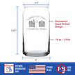 Neighbors by Chance Friends by Choice - Beer Can Pint Glass - Best Friend Neighbor Gifts - 16 oz Glasses