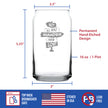 Not All Who Wander Are Lost - Beer Can Pint Glass - Outdoor Travel Gifts for Travelers, Campers & Hikers - 16 oz Glasses