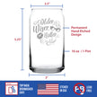 Older Wiser Hotter Engraved Beer Can Glass Gifts Funny Birthday Gifts for Women Beer Can Shaped Pint Glass - 16oz