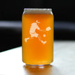 Pickleball Player Man Beer Can Pint Glass - Pickleball Gifts and Decor for Men - 16 Oz Glasses