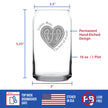Sisters Make The Best Friends - Beer Can Pint Glass - Unique Sister Gifts for Women - 16 oz Glasses