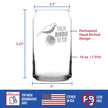Funny Golf Gifts Engraved Beer Can Glass Gifts Talk Birdie to Me Beer Can Shaped Pint Glass - 16oz