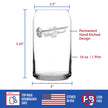 Trumpet Beer Can Pint Glass - Music Gifts for Trumpet Players, Teachers and Musical Accessories for Musicians that Play Trumpets - 16 Oz Glasses