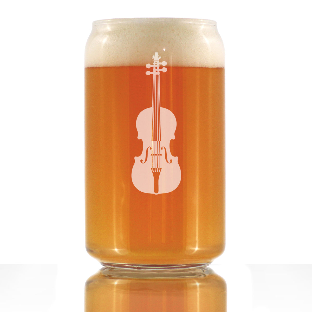 Violin - Beer Can Pint Glass - Orchestra Gifts for Violinists - 16 oz Glasses