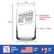 Yippee Ki Yay Engraved Beer Can Glass Gifts Country Western Home Decor Beer Can Shaped Pint Glass - 16oz