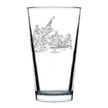 America 250 Washington Crossing the Delaware Engraved Pint Glass America250 Official for 250th Anniversary of the USA High Quality Pint Glasses for Beer - 16oz