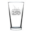 America 250 Washington Crossing the Delaware Engraved Pint Glass America250 Official for 250th Anniversary of the USA High Quality Pint Glasses for Beer - 16oz