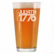 America 250 July 4 1776 Engraved Pint Glass America250 Official for 250th Anniversary of the USA High Quality Pint Glasses for Beer - 16oz