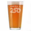 America 250 Logo Engraved Pint Glass America250 Official for 250th Anniversary of the USA High Quality Pint Glasses for Beer - 16oz