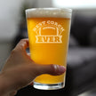 Coach Gifts for Football Coaches - Engraved Pint Glass - Best Coach Ever - High Quality Pint Glasses for Beer - 16oz