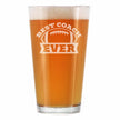 Coach Gifts for Football Coaches - Engraved Pint Glass - Best Coach Ever - High Quality Pint Glasses for Beer - 16oz