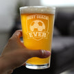 Soccer Gifts for Coaches - Engraved Pint Glass - Best Coach Ever - High Quality Pint Glasses for Beer - 16oz