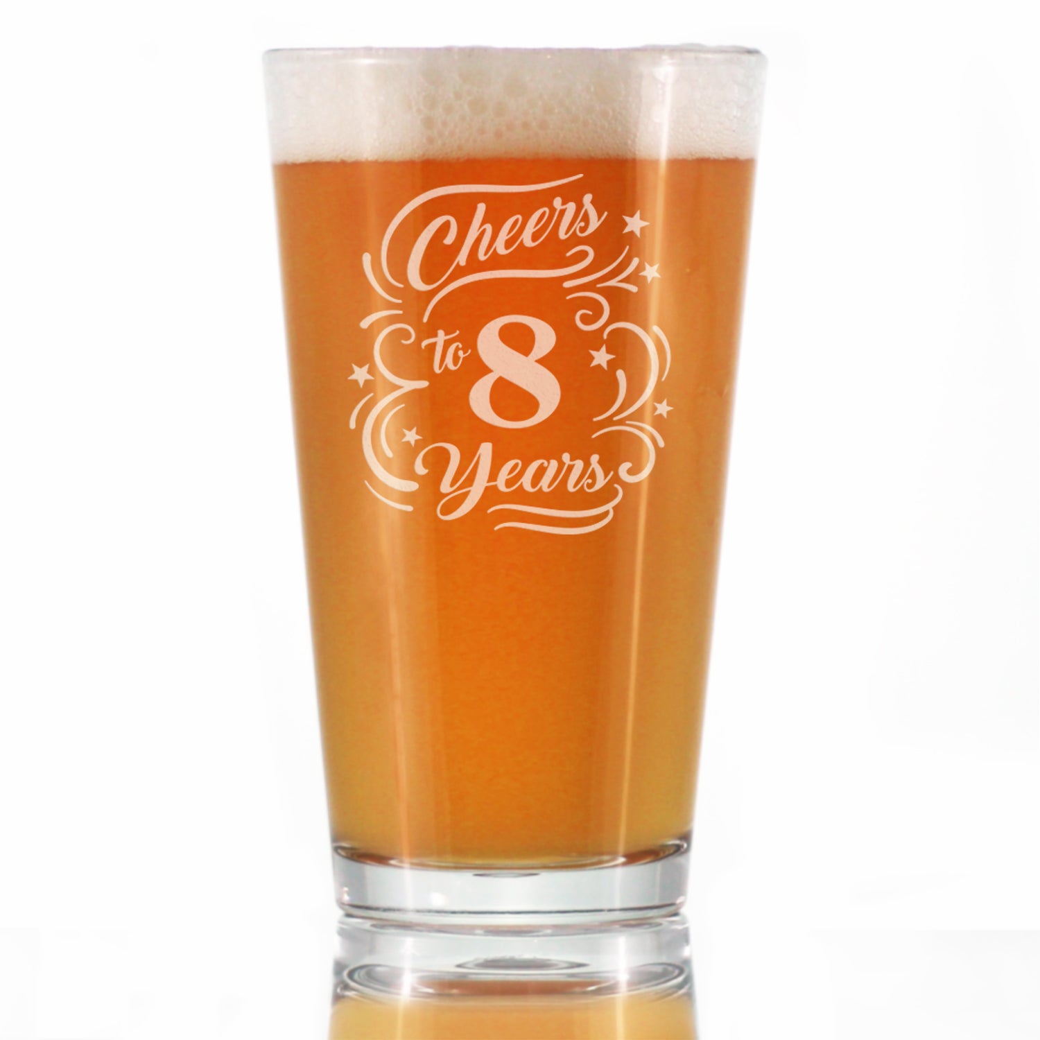 Cheers to Years - Anniversary Party Cups & Decor - Engraved Glasses & Color Ceramic Coffee Mugs