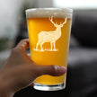 Deer Engraved Pint Glass - Multi-Layer Engraving - 16 oz