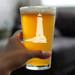 Lighthouse Engraved Pint Glass - Multi-Layer Engraving - 16 oz