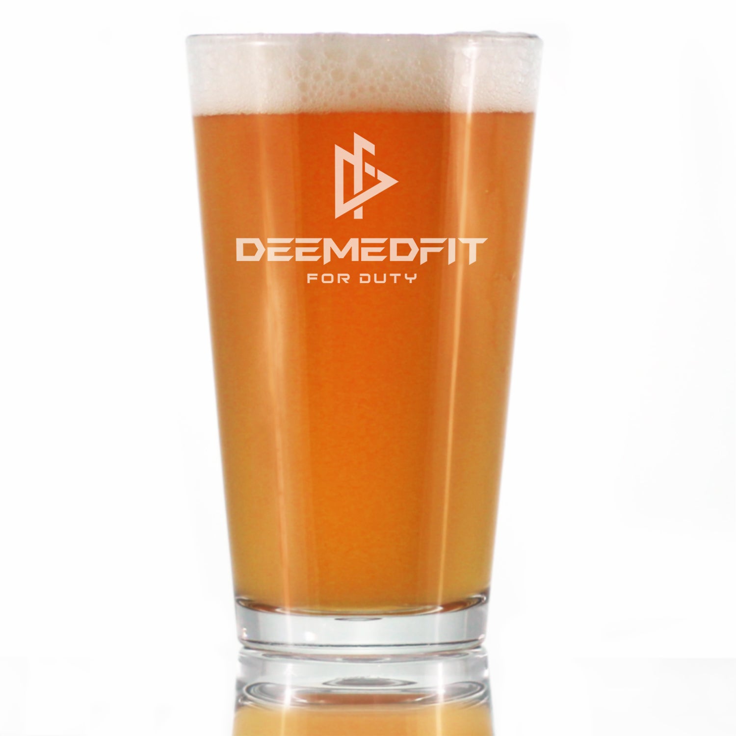 DeemedFit - Pint Glass for Beer - 16 oz Glasses