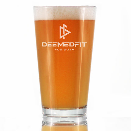 DeemedFit - Pint Glass for Beer - 16 oz Glasses