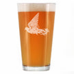 Dove - Engraved Pint Glass Birds Decor, Accessories and Bird Themed Gifts for Bird Lovers High Quality Pint Glasses for Beer - 16oz