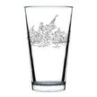 Freedom 250 Washington Crossing the Delaware Engraved Pint Glass - 16oz Official USA 250th Anniversary Merch
