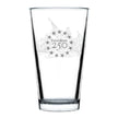 Freedom 250 Washington Crossing the Delaware Engraved Pint Glass - 16oz Official USA 250th Anniversary Merch