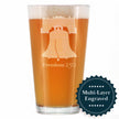 Freedom 250 Liberty Bell Engraved Pint Glass – 16oz Official USA 250th Anniversary Merch