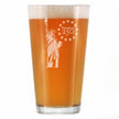 Freedom 250 Statue of Liberty Engraved Pint Glass - 16oz Official USA 250th Anniversary Merch