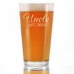 Uncle Est 2025 - Pint Glass Gift for First Time Uncles - Decorative 16 Oz Glasses